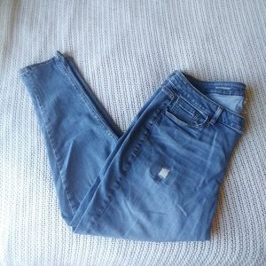 Lane Bryant 18 Boyfriend LW Destroyed Jeans Stretc